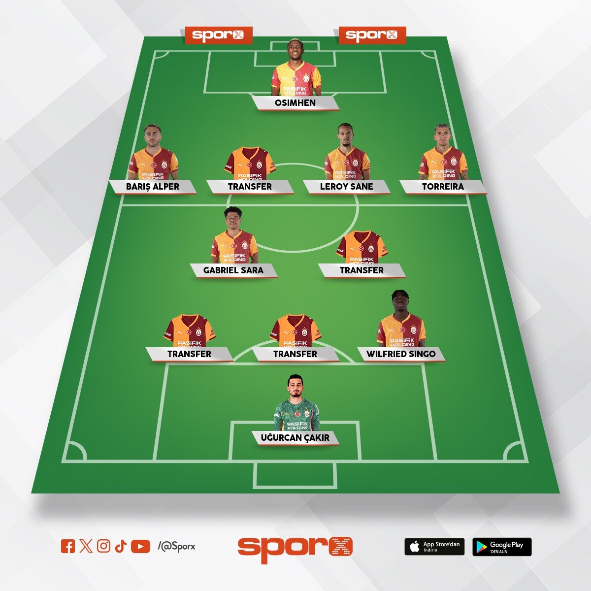 Galatasaray ilk 11