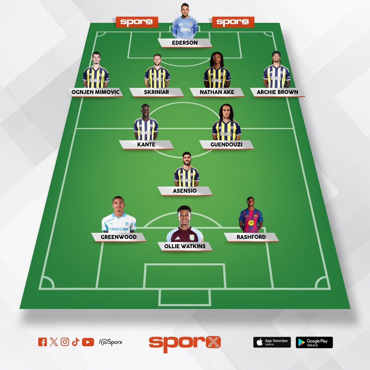 10+4 i�in semedo taliska fred sat�lmal�.. 