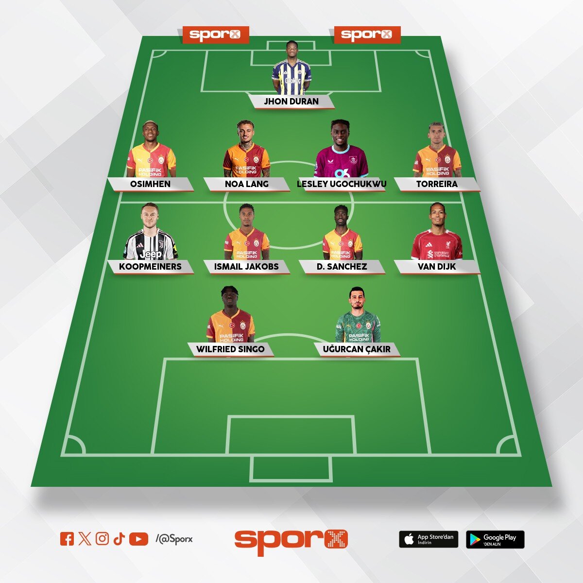 Galatasaray istedi�im kadro