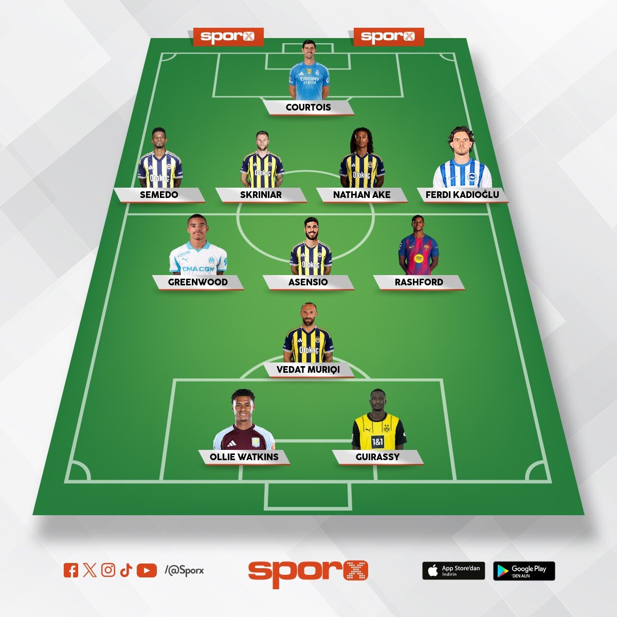 Fenerbah�e �ampiyonluk ilk 11'i