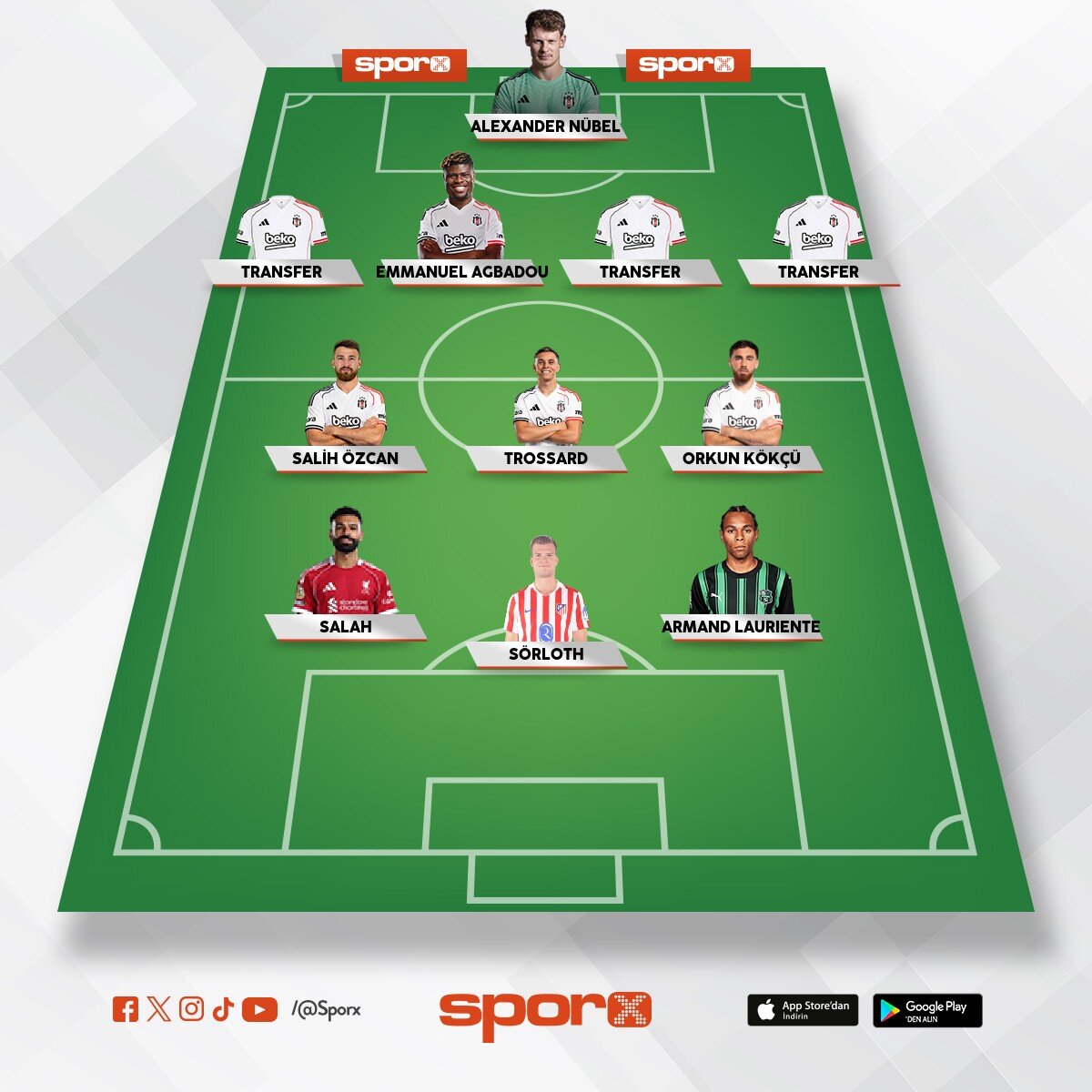 En az kaliteli 5 transfer laz�m 