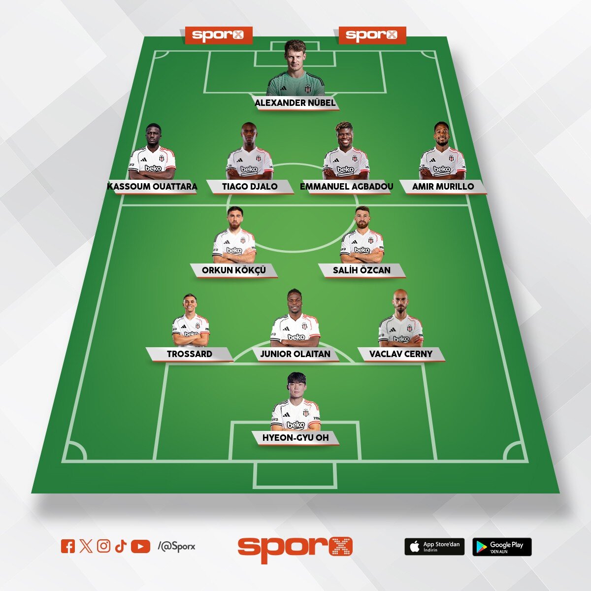 Be�ikta� en ilk 11