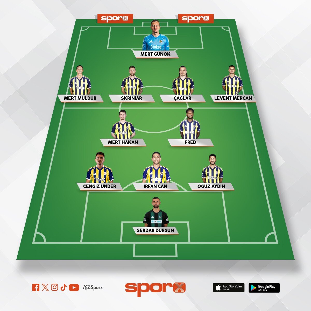 �smail Kartal kadrosu 