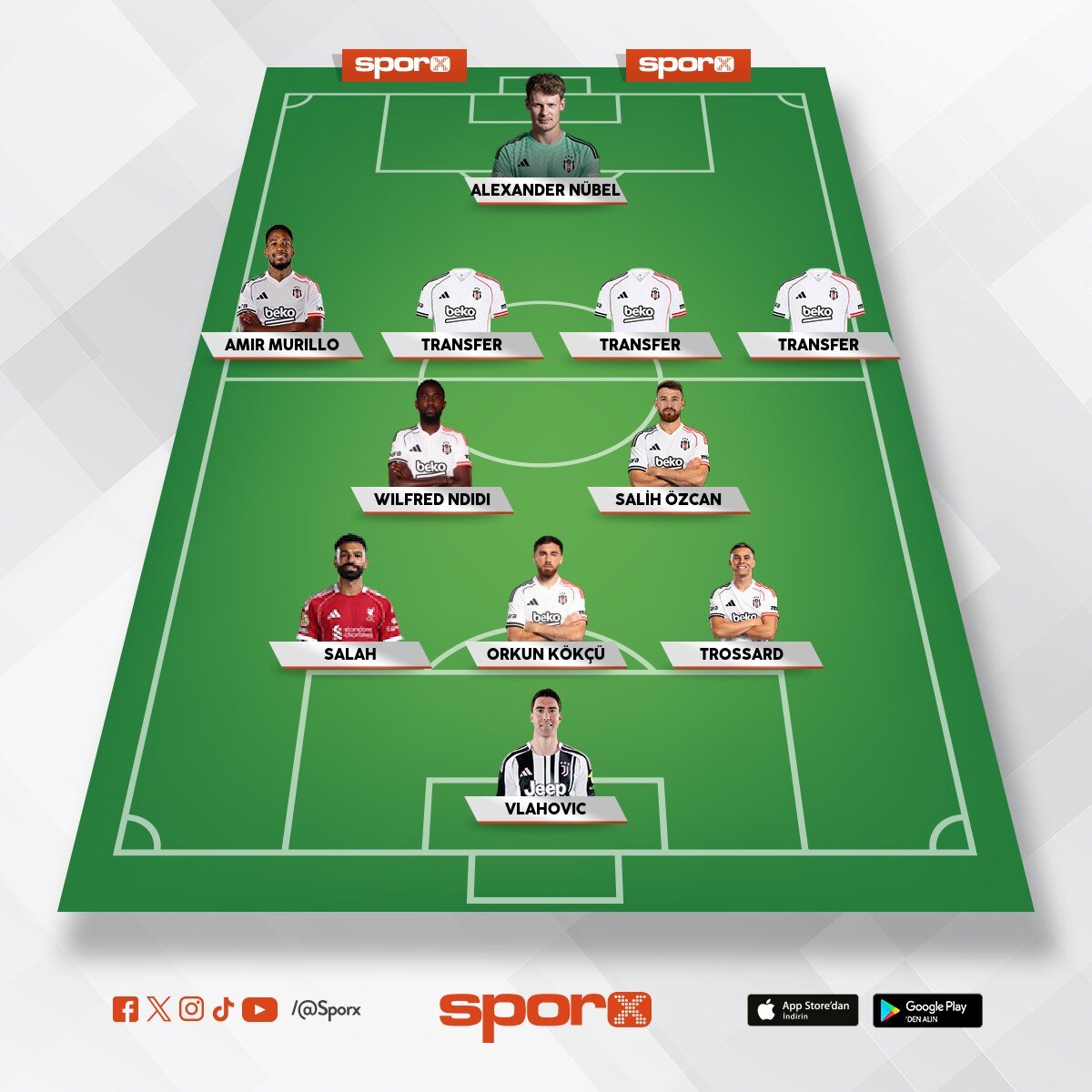 En az ilk 11 e 4 transfer laz�m 