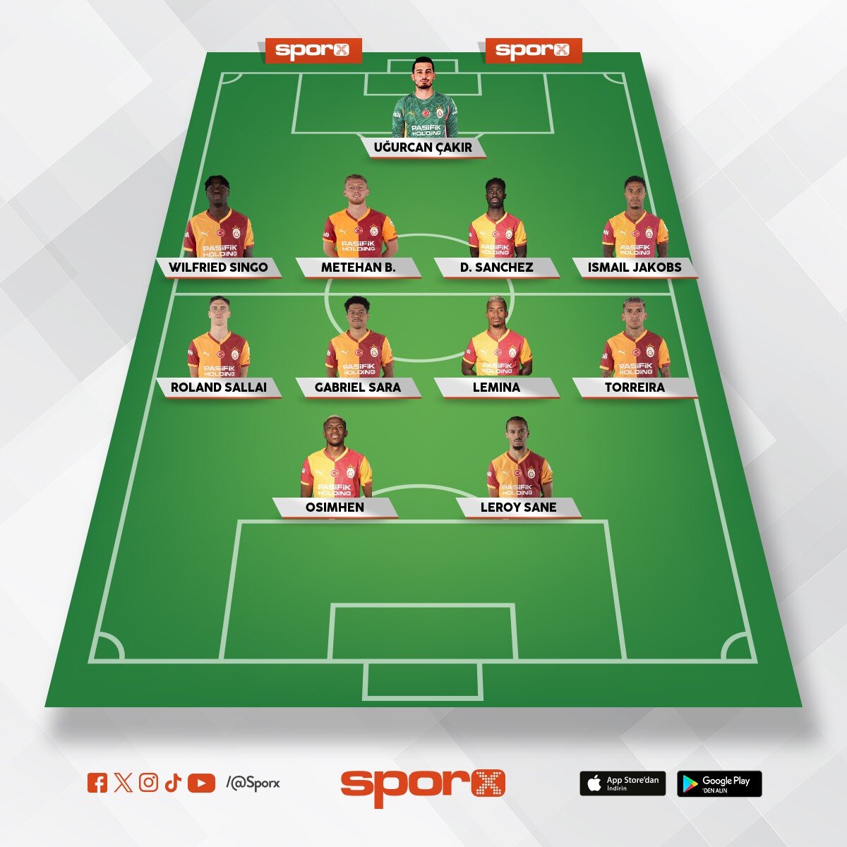 Galatasaray ilk 11