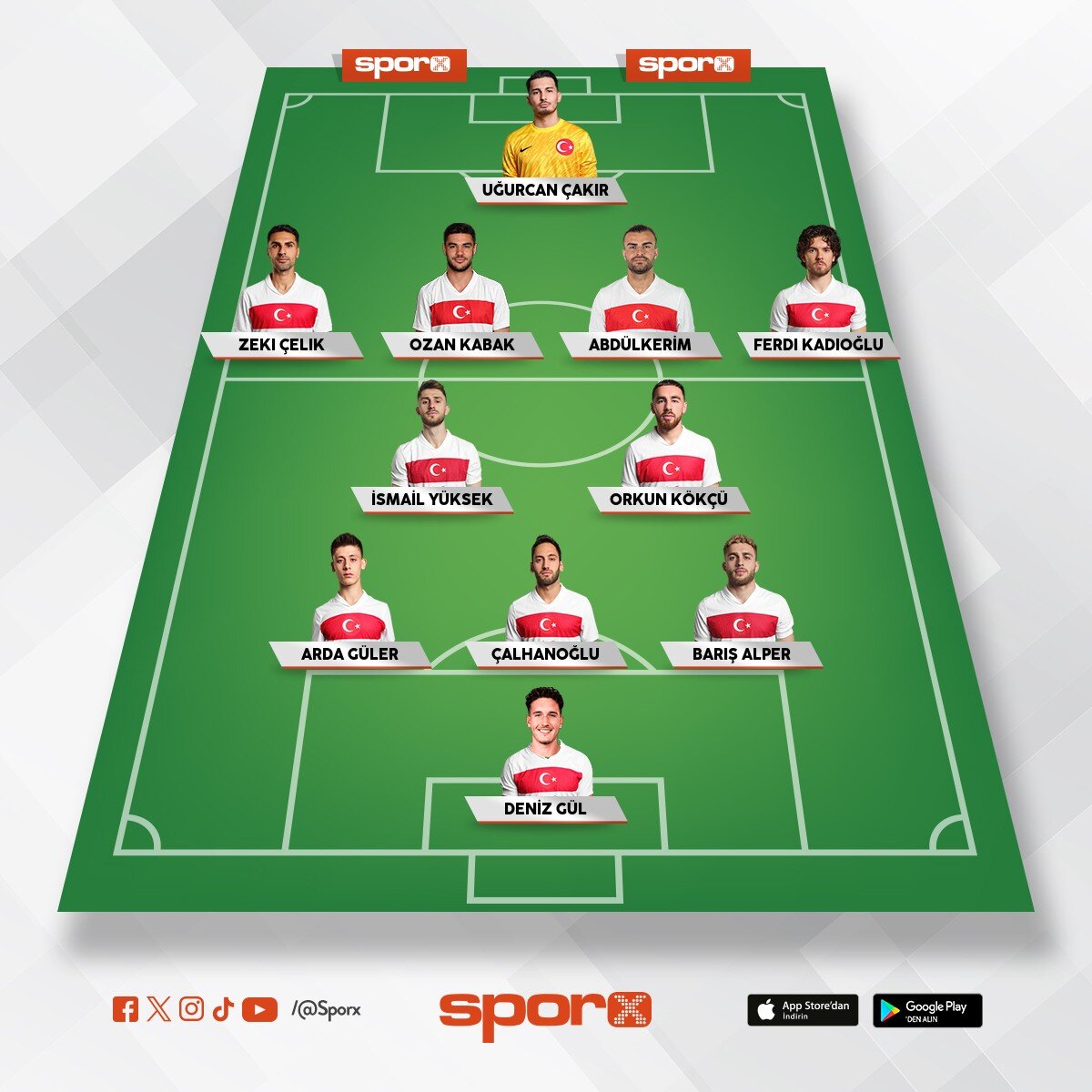 A milli tak�m ideal olmayan 11