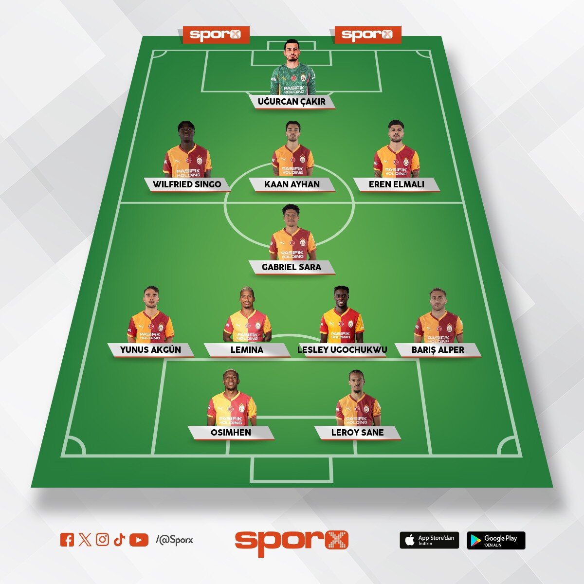 galatasaray ilk 11