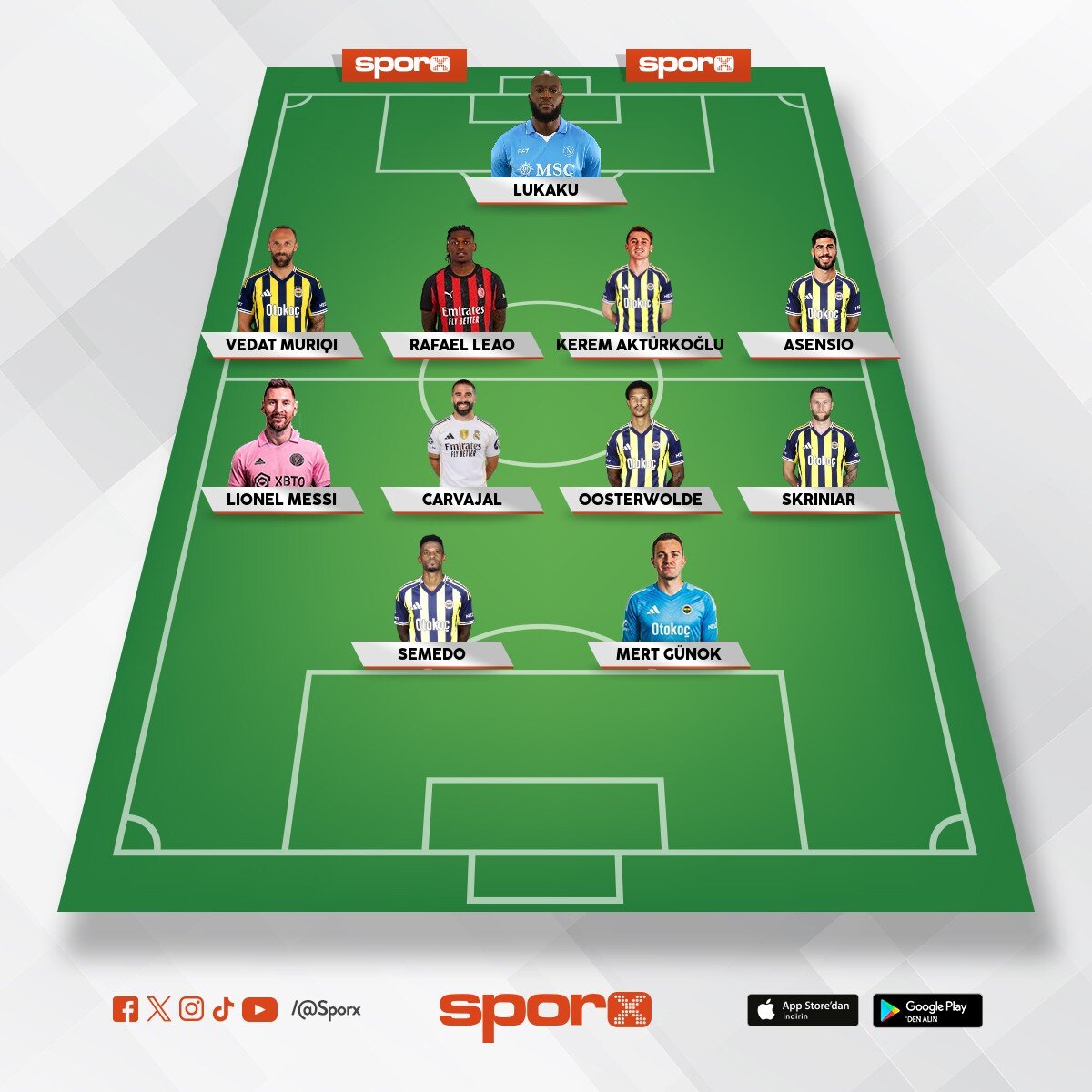 Galatasaray fenerbahce ilk 11