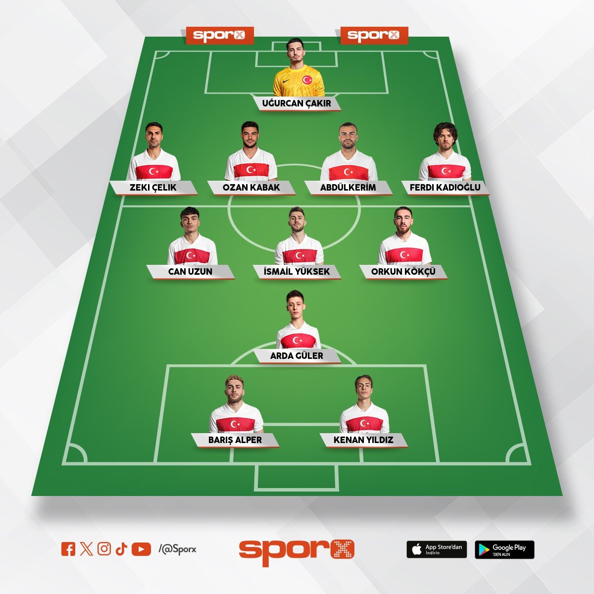 A milli tak�m ideal olmayan 11