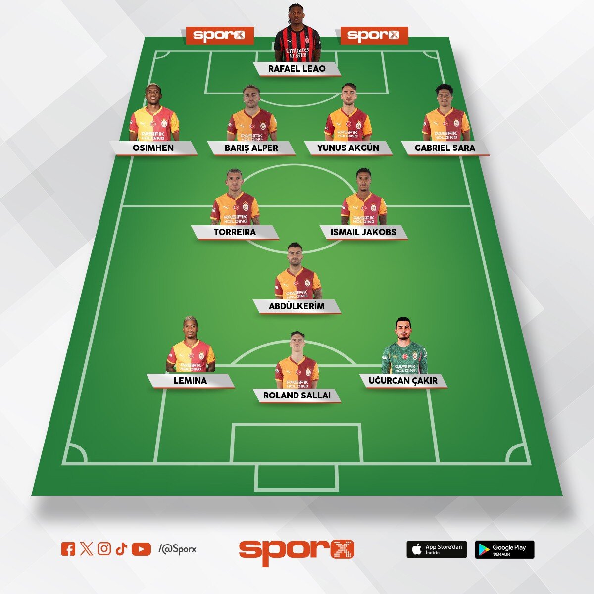 Galatasaraya gereken 11