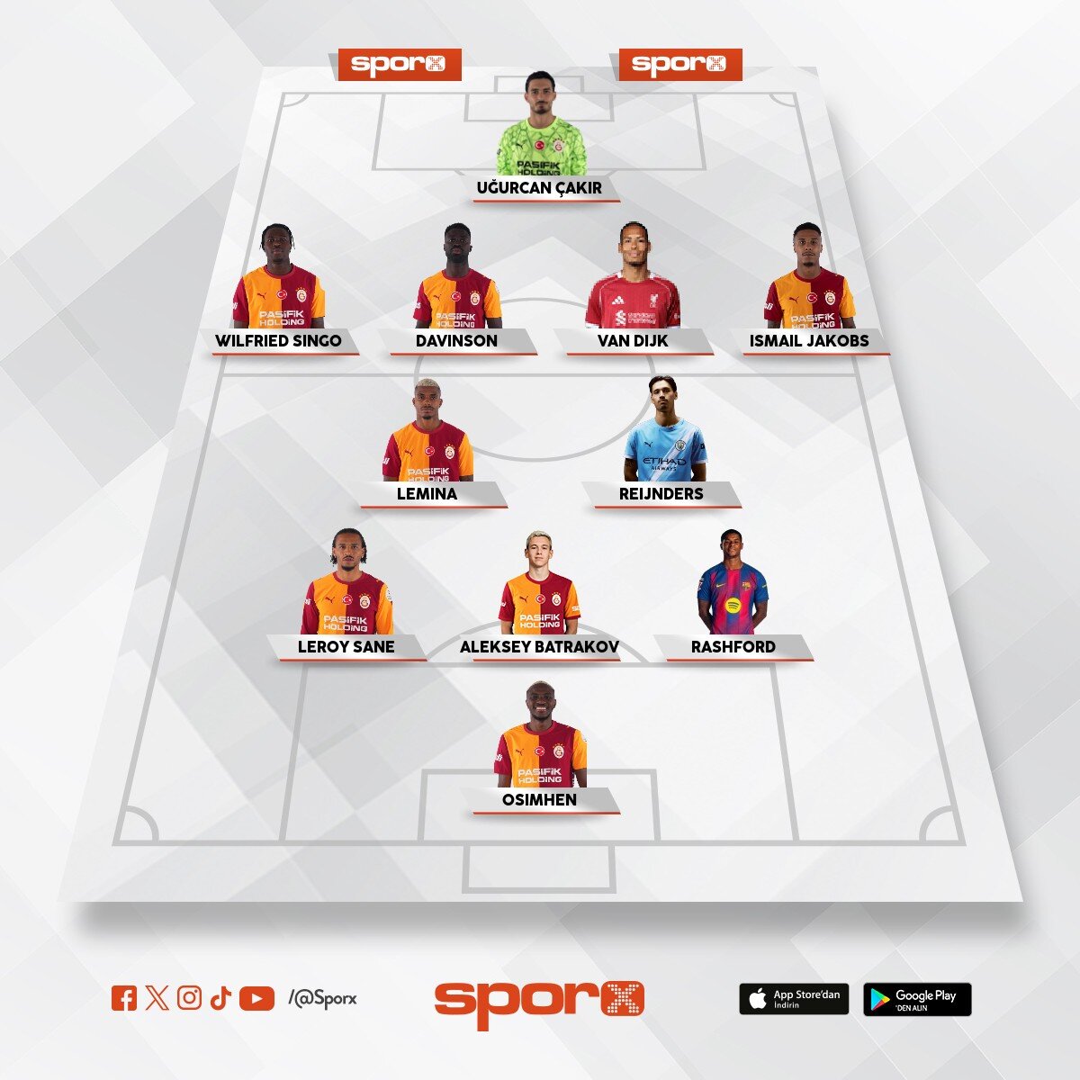 As 11 kadromuz bu olmal�