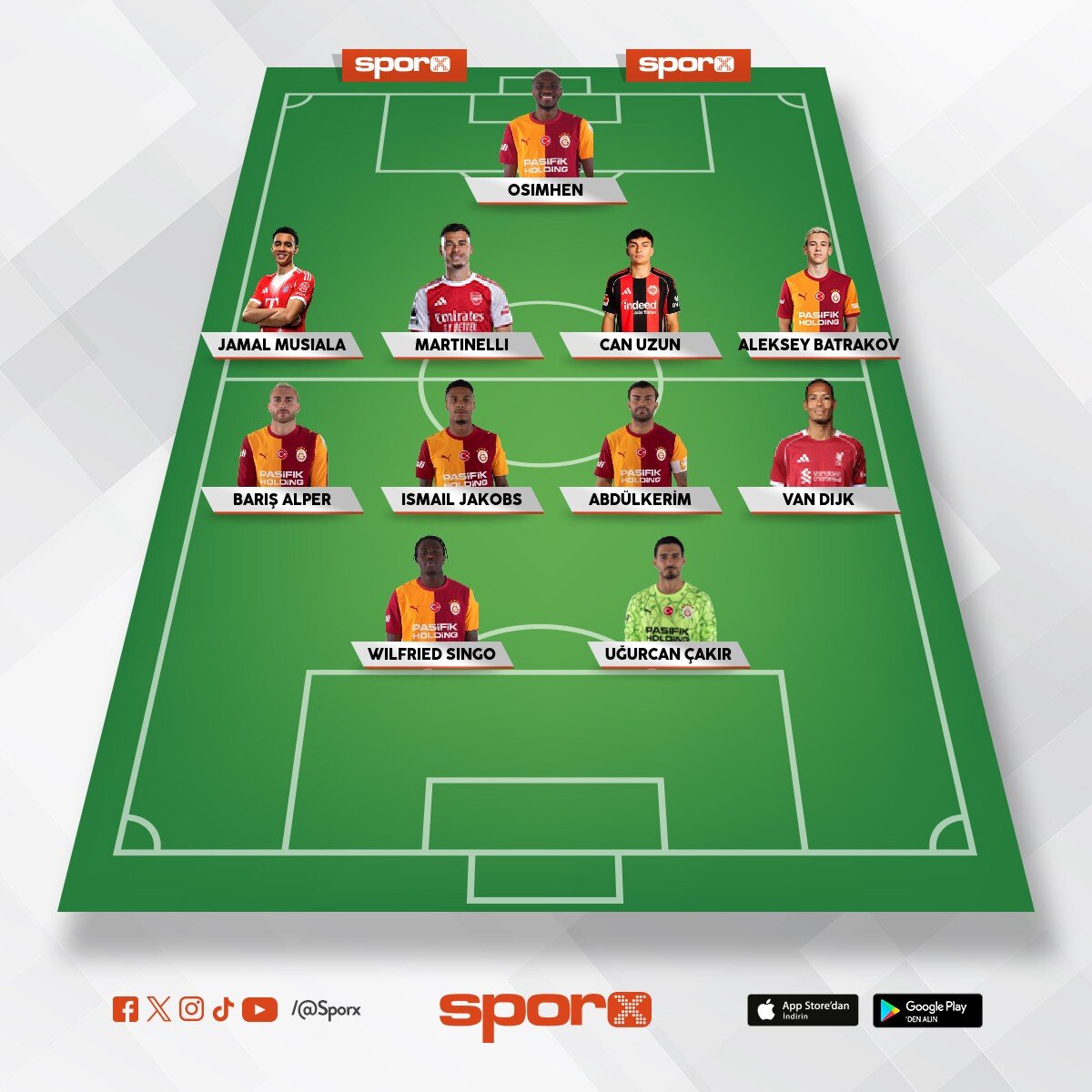 Galatasaray 
Erzurumspor