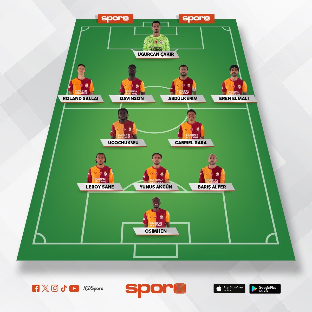 GALATASARAY - ERZURUMSPOR MA�I �LK 11'�