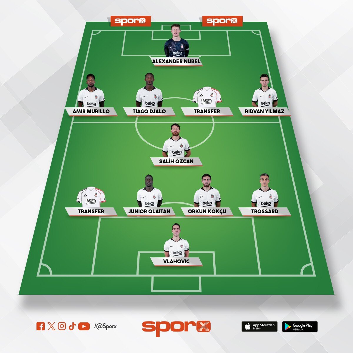 + 2 orta saha transferi laz�m