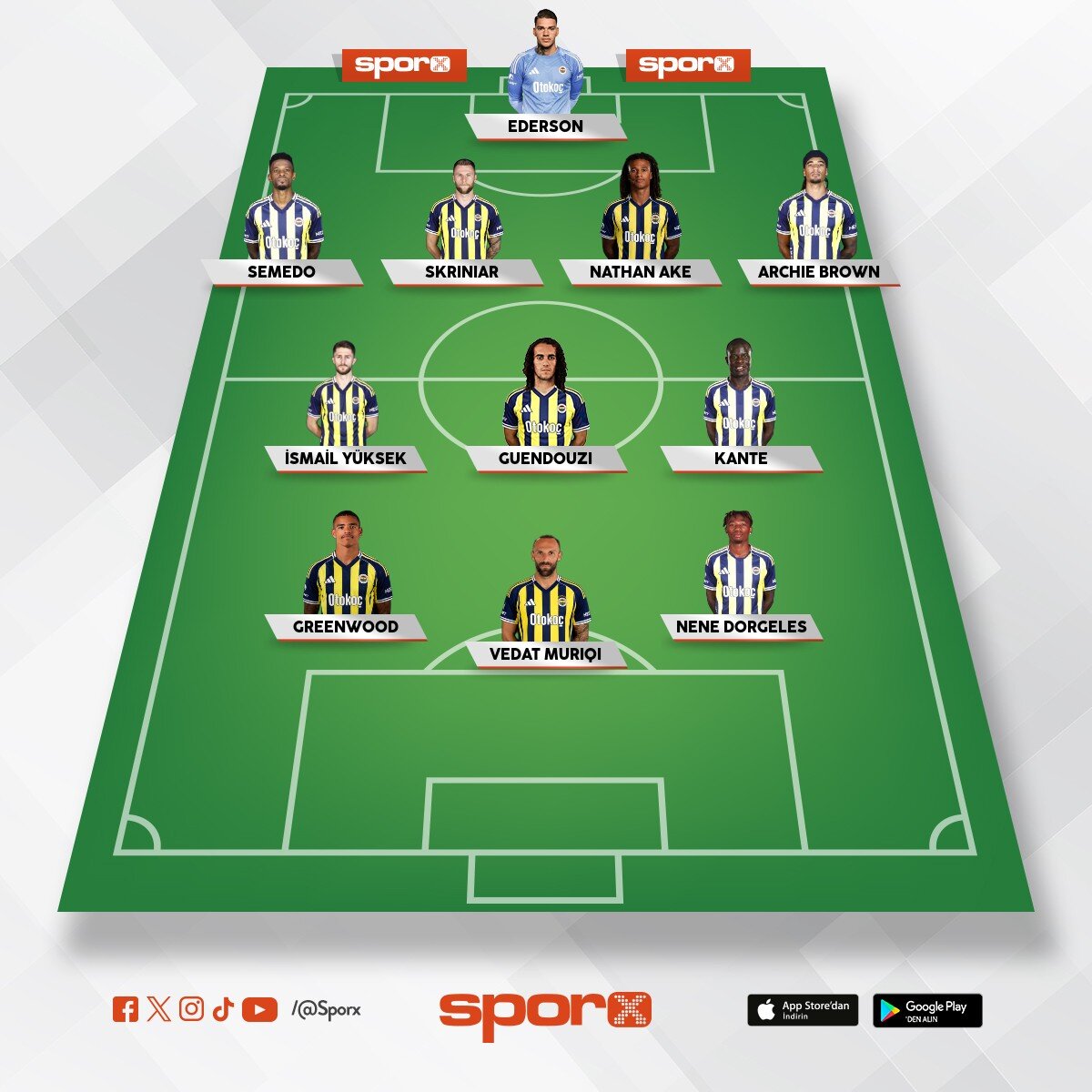Lyon�a kar�� ilk 11-2