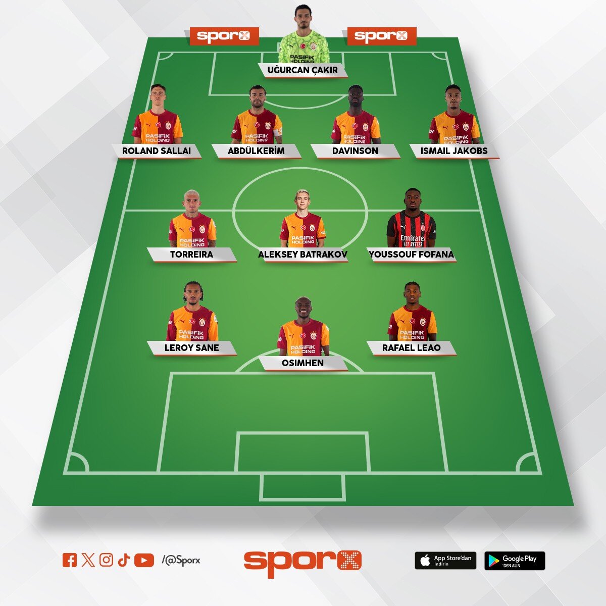 Yeni kadro Galatasaray