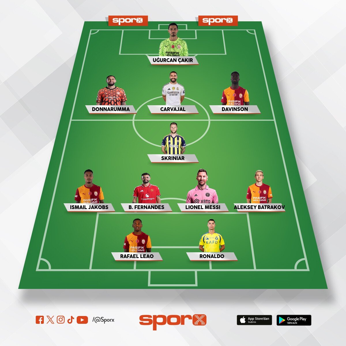Ensar'�n hayali ilk 11'i