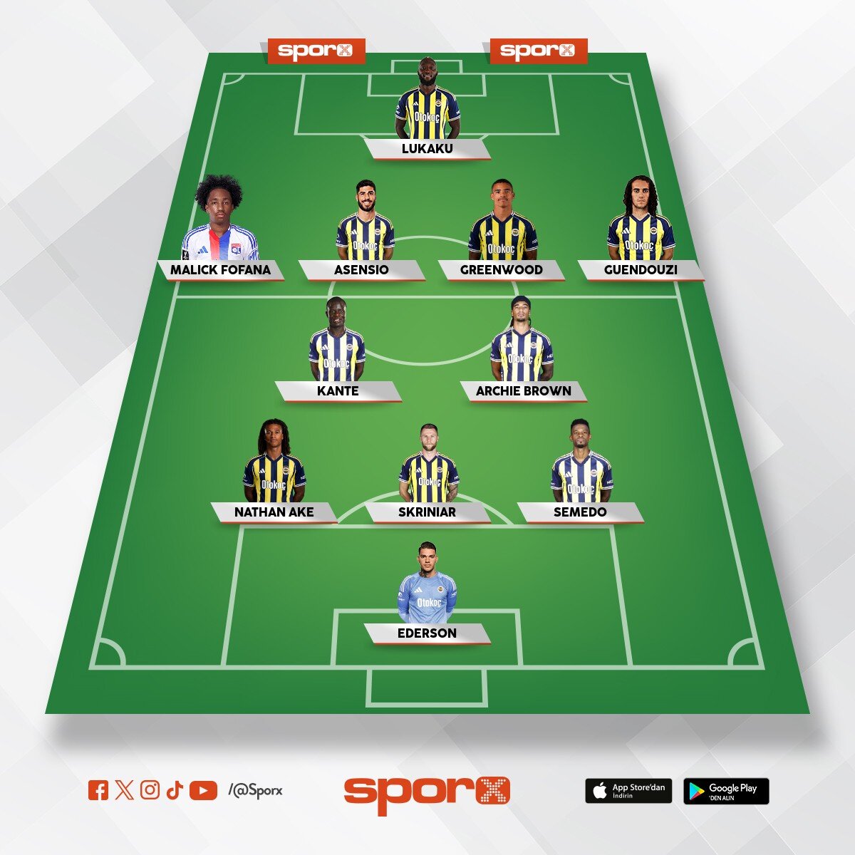 Fenerbah�e ilk 11