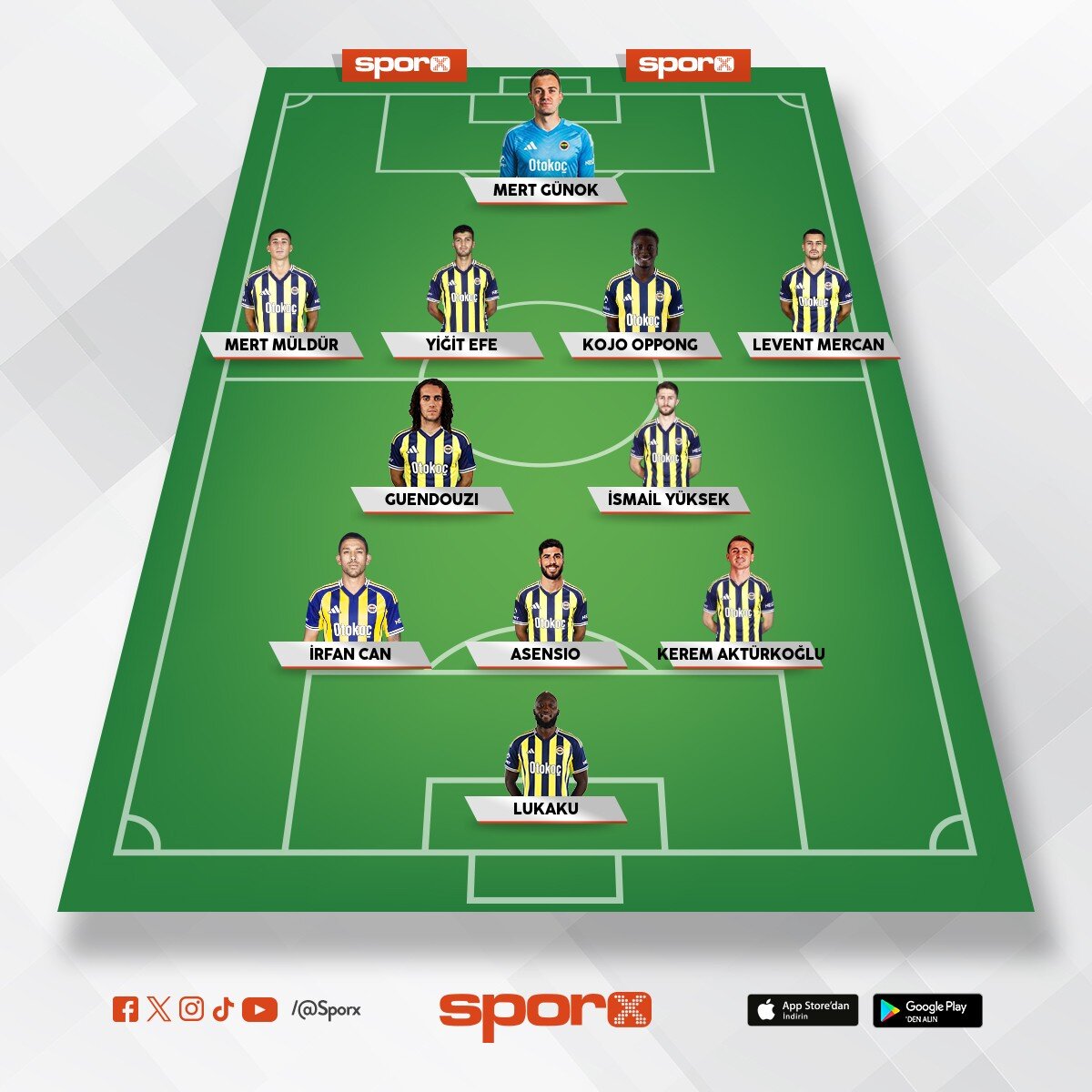 Superlig ma�lar� rotasyon kadro