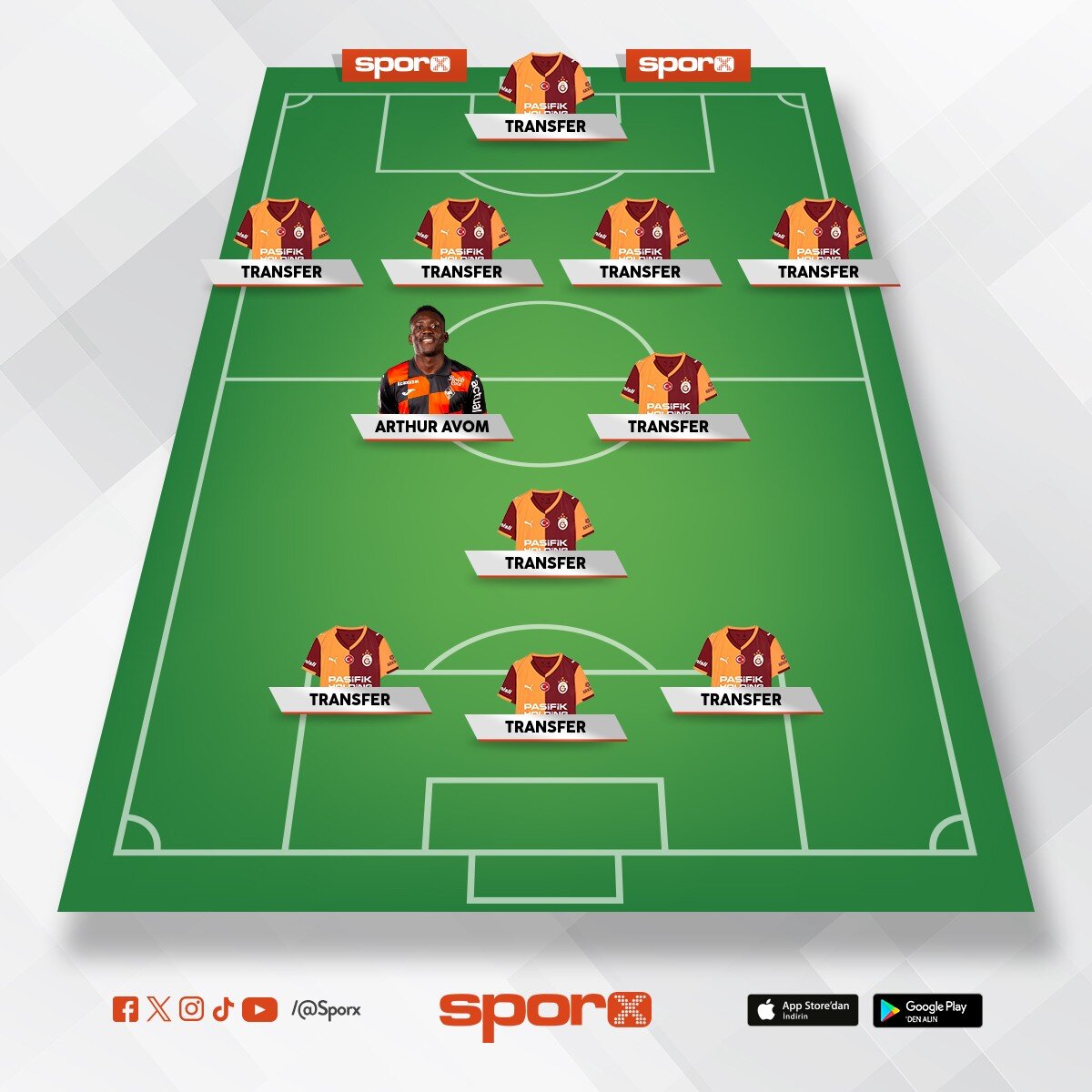 23 �st� ��k�� olmayacaksa Nhaga'y� kiraya verip Avom'u al�n. Lemina ve Torreira ile UCL'de d�k�l�r�z