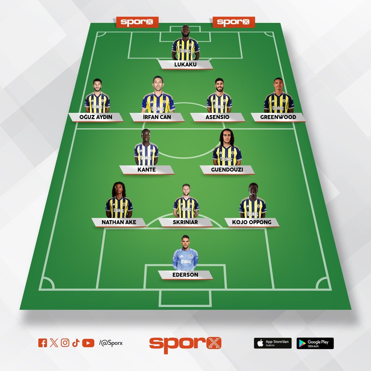 FENERBAH�E (3-2-4-1)