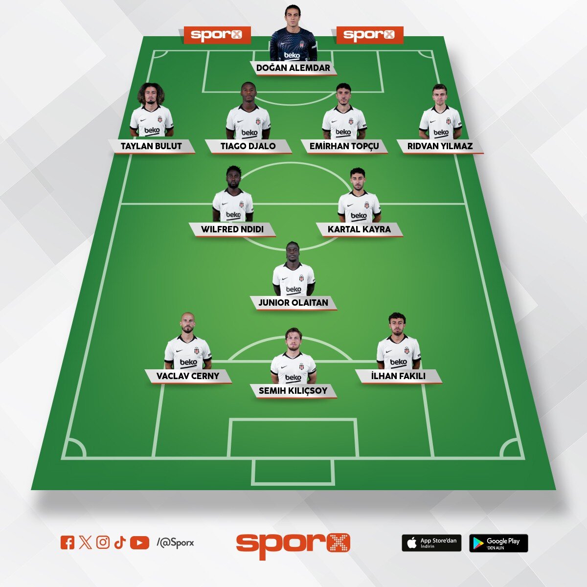 Bjk yedek kadro