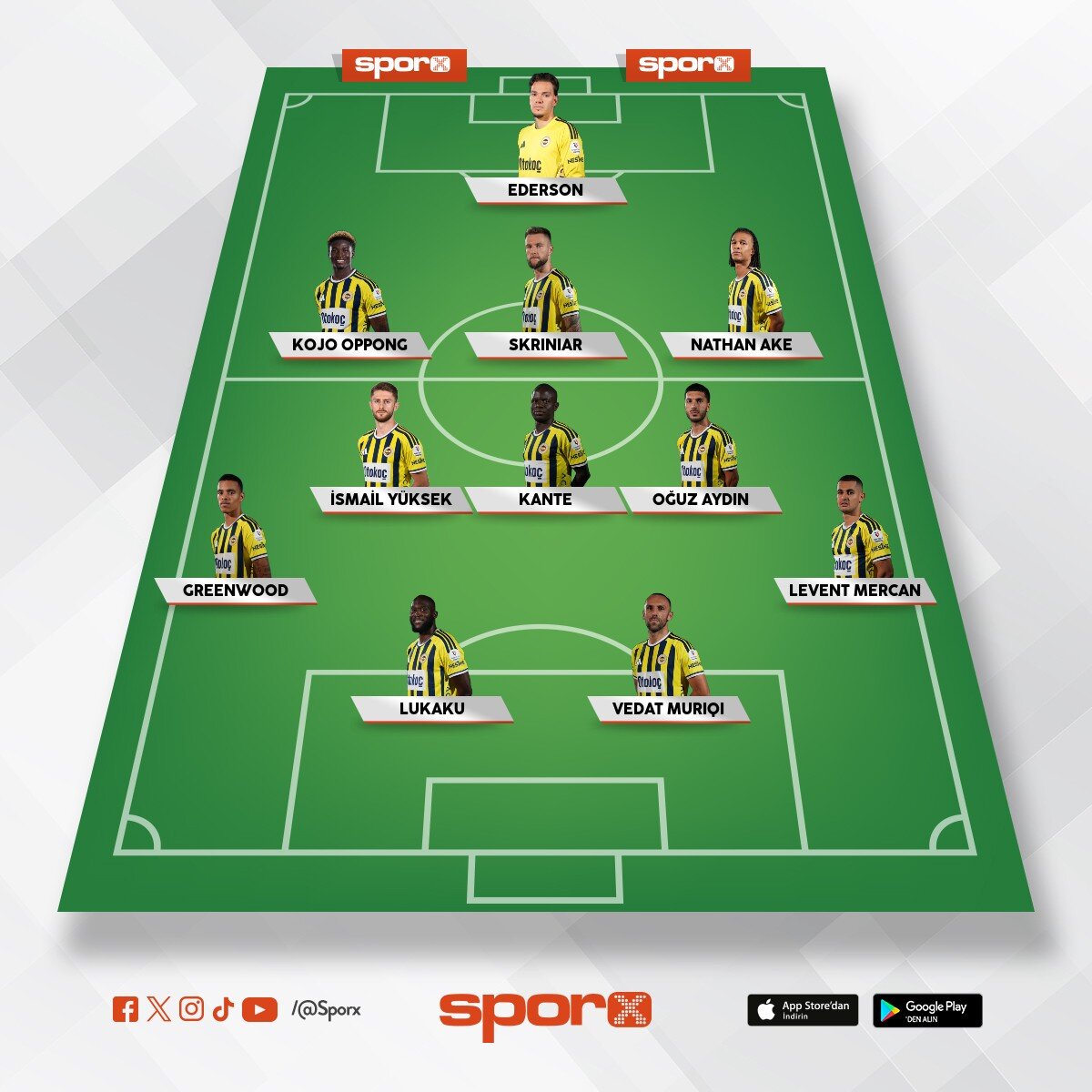 Romaya 3 atacak ilk 11