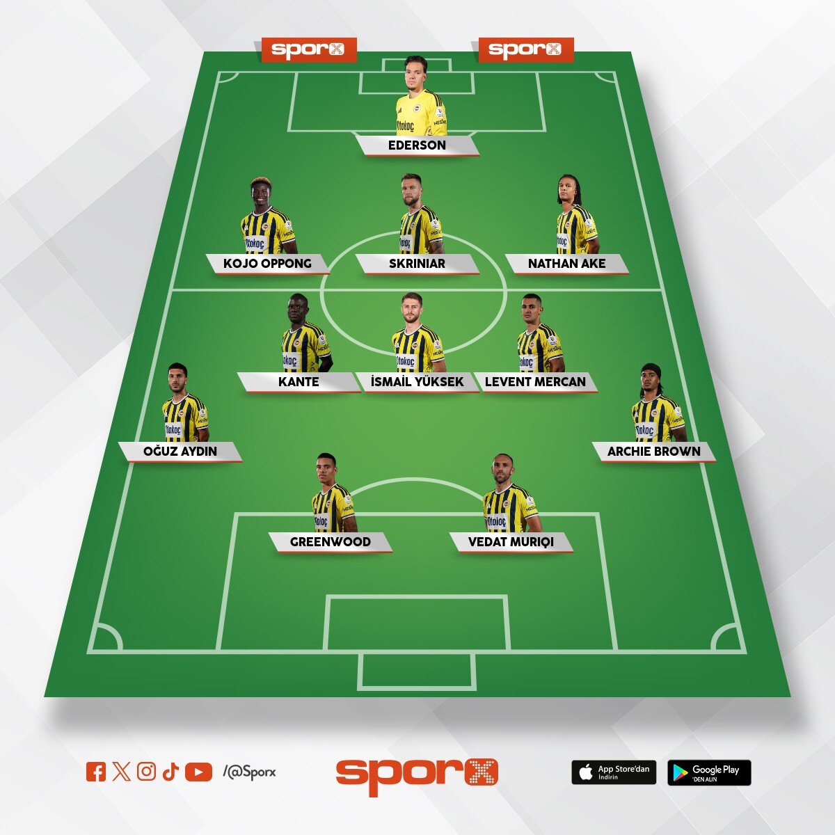 Asensio d�zelene kadar ilk 11