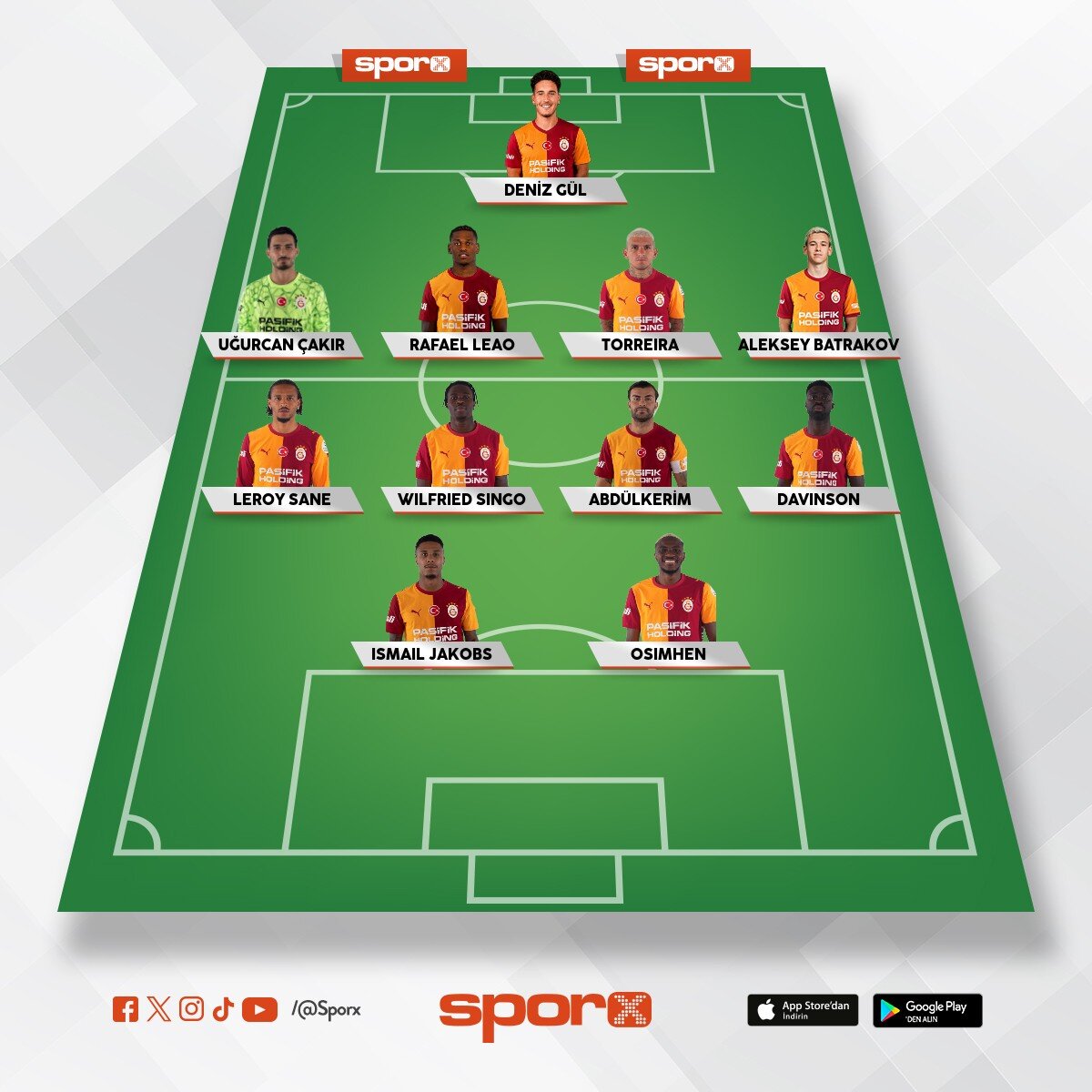 Galatasaray ilk 11
