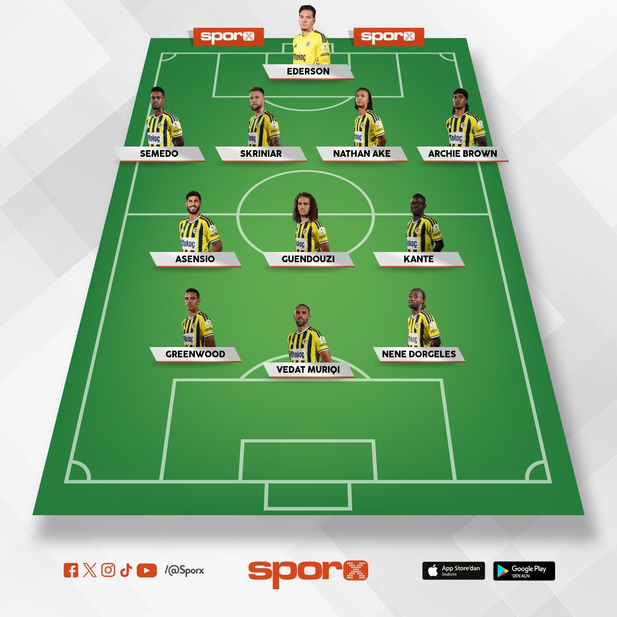 Fenerbah�e ilk 11