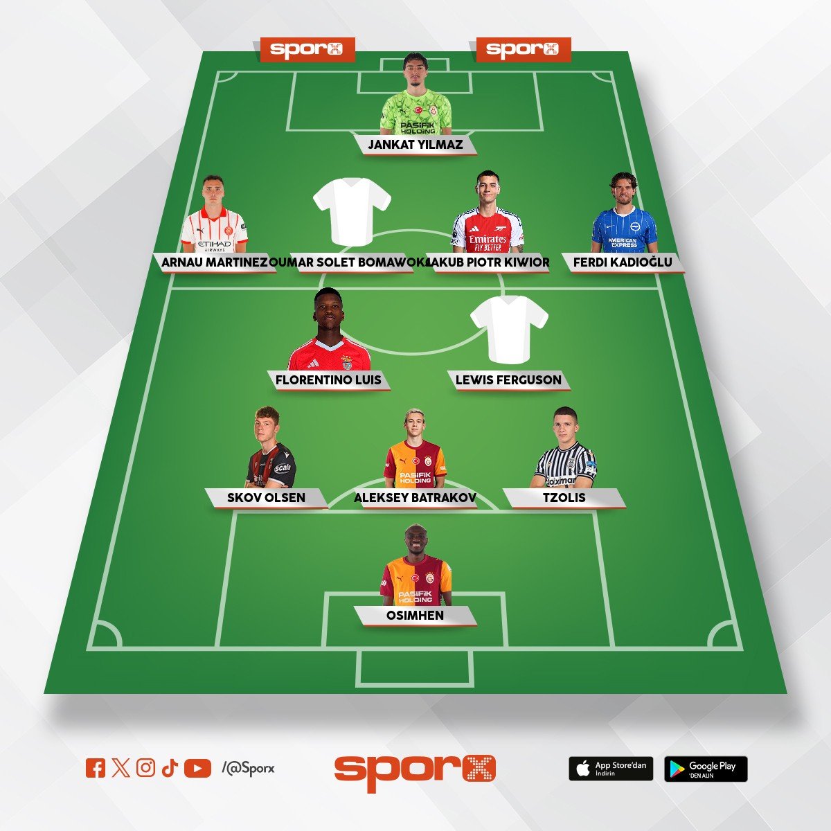4 yerli yedek 4 yabanc� yedek ve fatih terim erden timur ba�kan