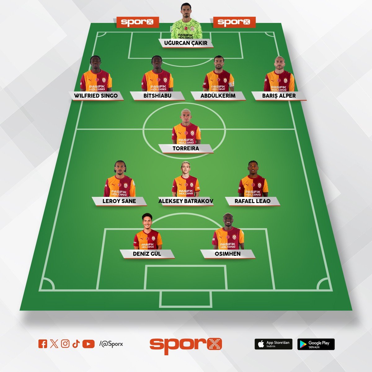 Galatasaray �lk 11 Kadrosu Tun� Alp 
