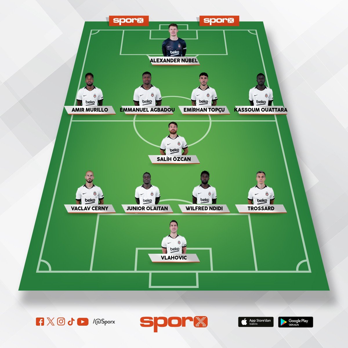 BJK vs Ba�ak kadrosu