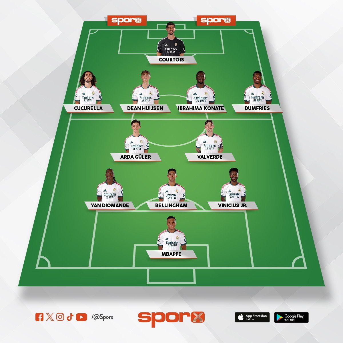 Barcelona derbisi ilk 11'i